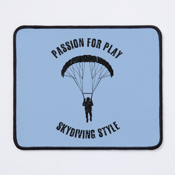 Item preview, Black silhouette of a parachutist designed and sold by HarridanCreates.