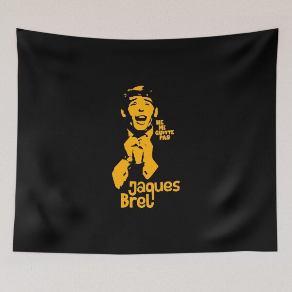 Item preview, Ne Me Quitte Pas: Tribute Illustration to Jacques Brel's Iconic Ballad designed and sold by Boogosh.