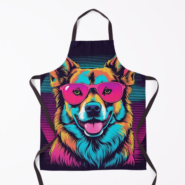 Item preview, When your little dog adopts glasses, each game of hide-and-seek becomes a stylish strategy, with ears and lenses adding suspense to the search for the perfect hiding spot designed and sold by Pulsant Paintings.