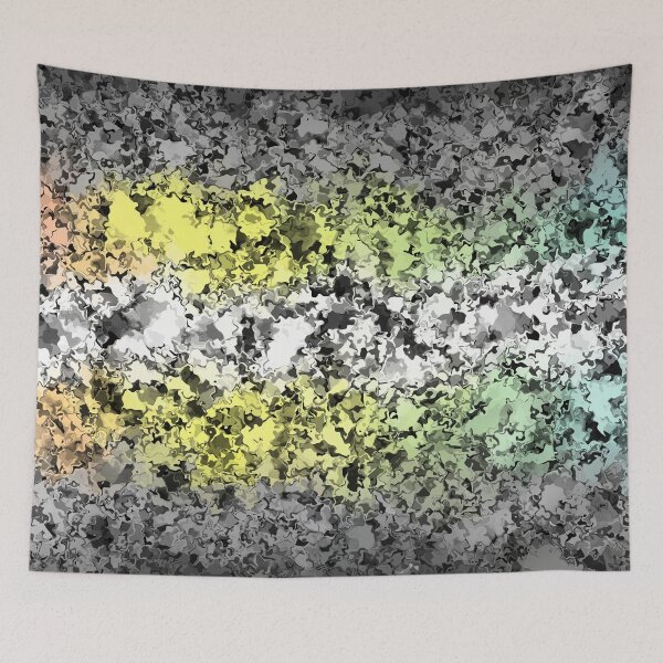 Item preview, Groovy Grungy Squiggly Trippy Abstract Demifluid Pride Flag designed and sold by Chaos Queery.