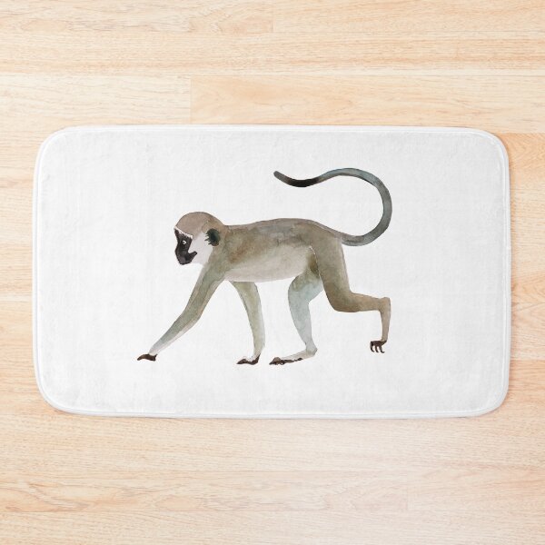 Item preview, Vervet monkey hand painted watercolor designed and sold by Leanne  Nowell.