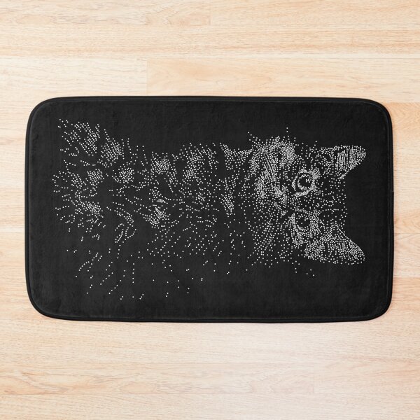 Item preview, Shy Black-footed Cat - felis nigripes (white/black) designed and sold by D-Vogt-Grafik.