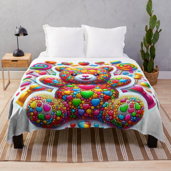 Item preview, Candy Bliss: Teddy's Delight designed and sold by AI-Only Creations.