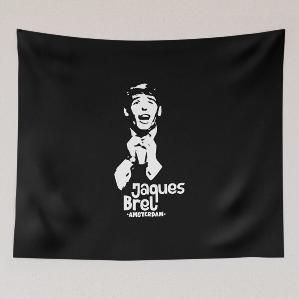 Item preview, Amsterdam: Tribute Tee to Jacques Brel, Chanson Icon designed and sold by Boogosh.