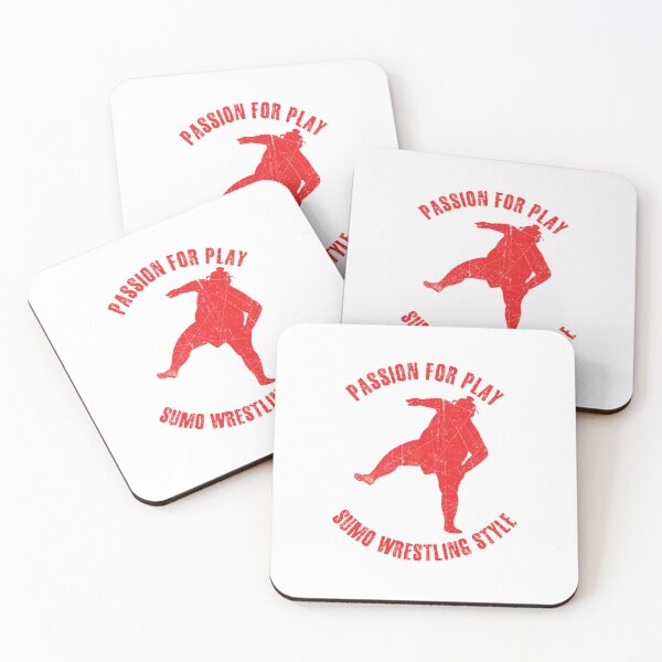 Item preview, Red silhouette of a sumo wrestler designed and sold by HarridanCreates.