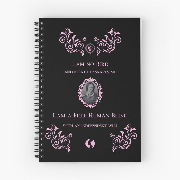 Item preview, Charlotte Bronte (black/pink) designed and sold by ProsetoPrint.