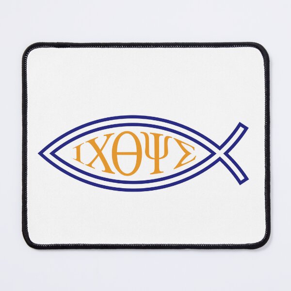 Item preview, Christian fish with Greek writing_ΙΧΘΥΣ designed and sold by EternalRock.