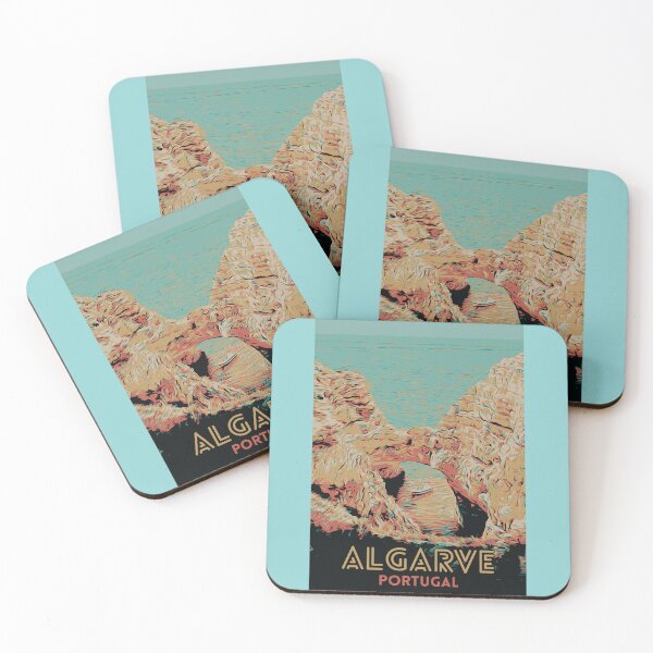 Item preview, Algarve's Embrace: Cliffs in Artful Reverie designed and sold by Lemomo-artworks.