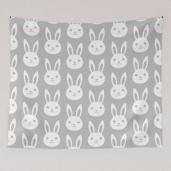 Item preview, Rabbit Pattern Gray designed and sold by tonymagnerart.