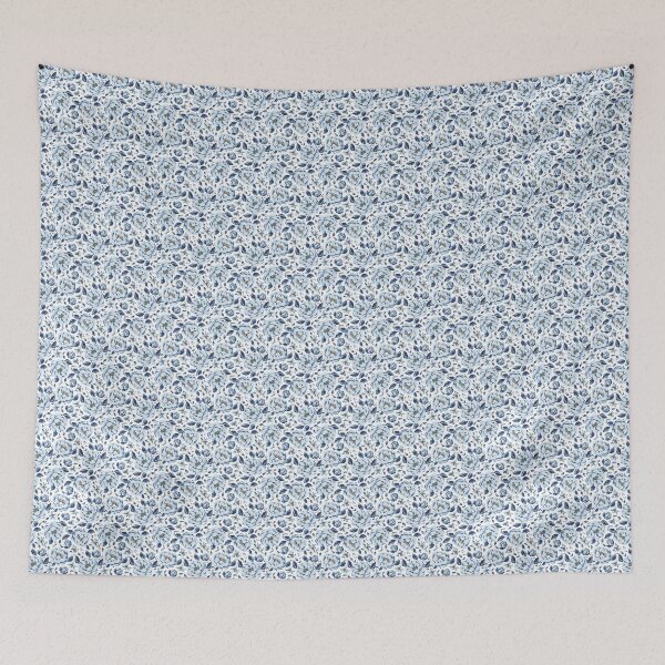 Item preview, Blue Floral Pattern designed and sold by WearyWhimsy.