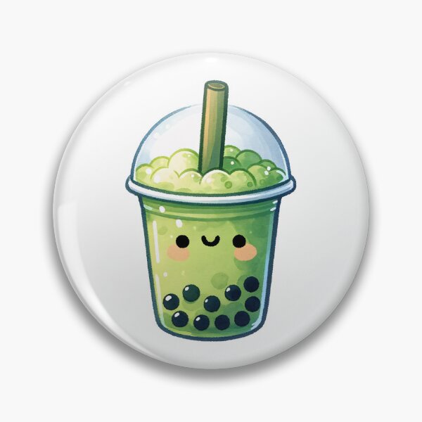 Item preview, Cute Green Bubble Tea  designed and sold by Emitropy.