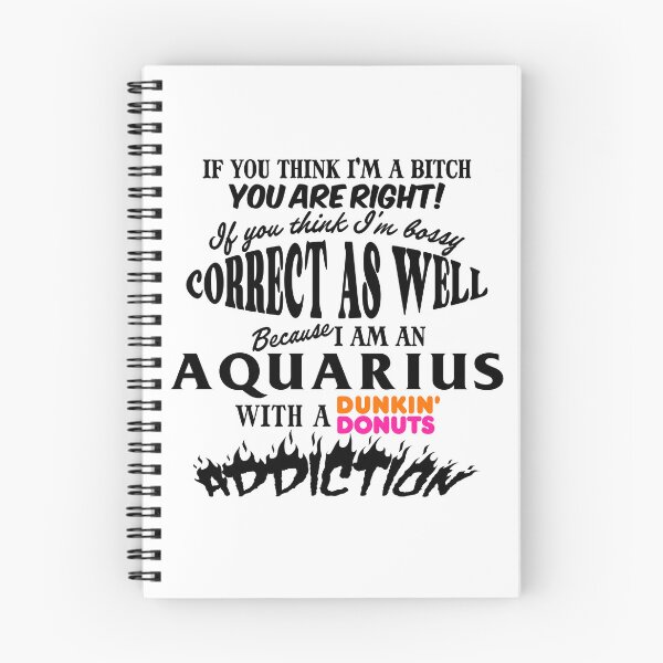 Item preview, Aquarius with a dunkin donuts addiction shirt mug sticker bag designed and sold by jealist.