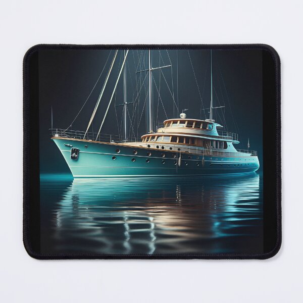 Item preview, Mystical Turquoise Yacht Classic Travel Charm designed and sold by ByDigitalDream.