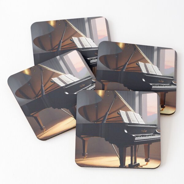 Item preview, Sunlit Serenade Grand piano designed and sold by GrizzlyCollective.