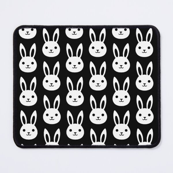 Item preview, Rabbit Pattern Black and White designed and sold by tonymagnerart.
