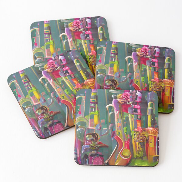 Item preview, Melodic Abstraction Colourful abstract design designed and sold by GrizzlyCollective.