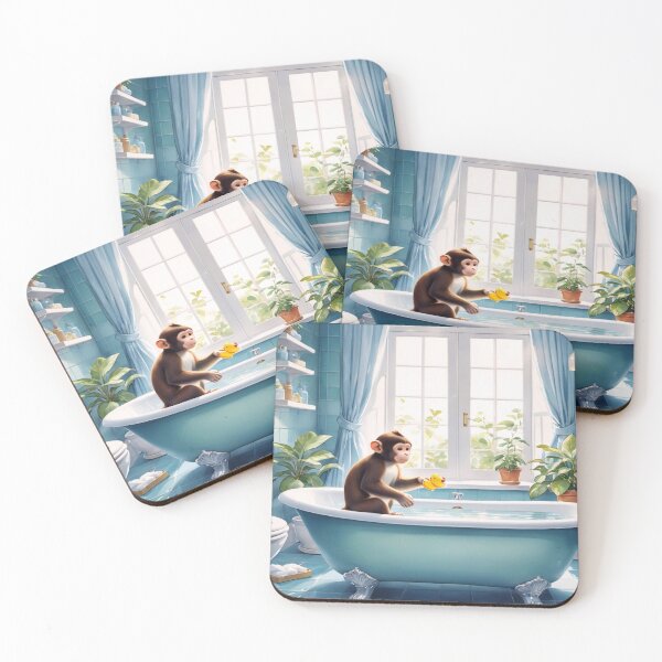 Item preview, Monkey in the bathtub designed and sold by M-Y-A-R-T-.