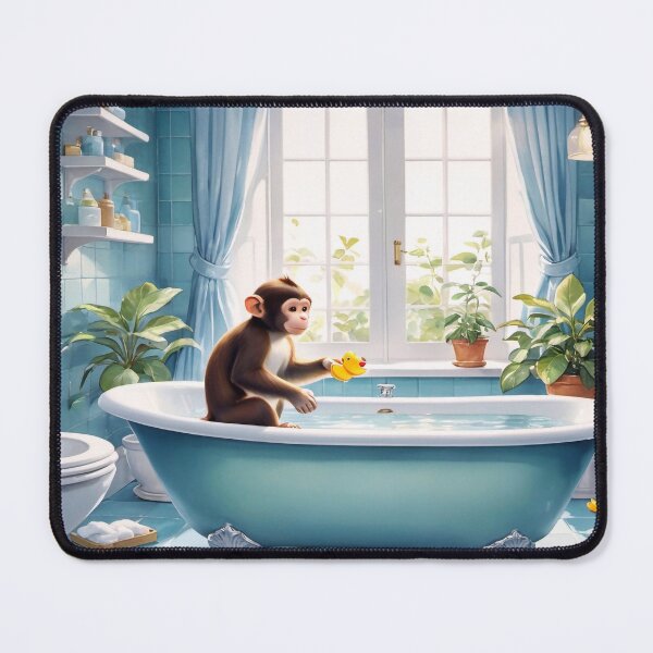 Item preview, Monkey in the bathtub designed and sold by M-Y-A-R-T-.