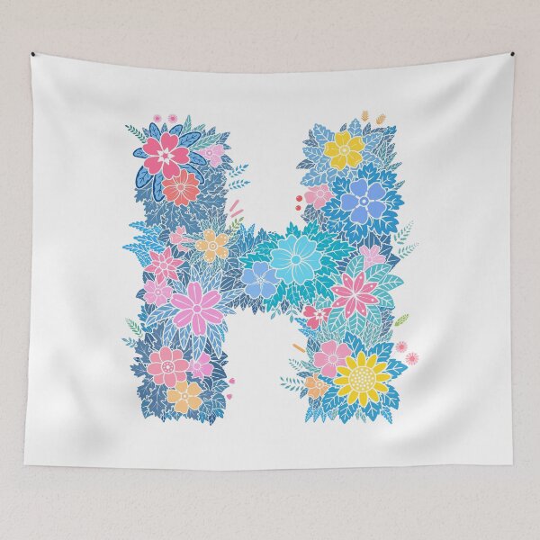 Artikelvorschau, Blumenbuchstabe „H“ WeArePrettierThanFlowers entworfen und verkauft von birthflower.