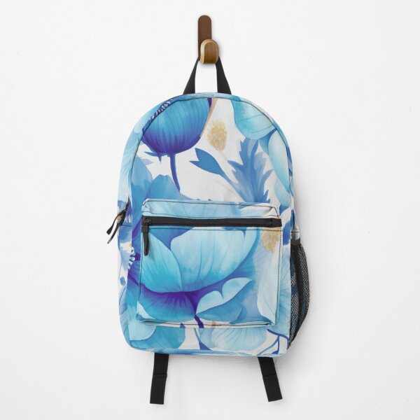 Item preview, Blue White Flower Pattern Spring Aesthetic Marguerite Blasingame Watercoloring Watercolor designed and sold by SMARTKIT DESIGNAGENCY.