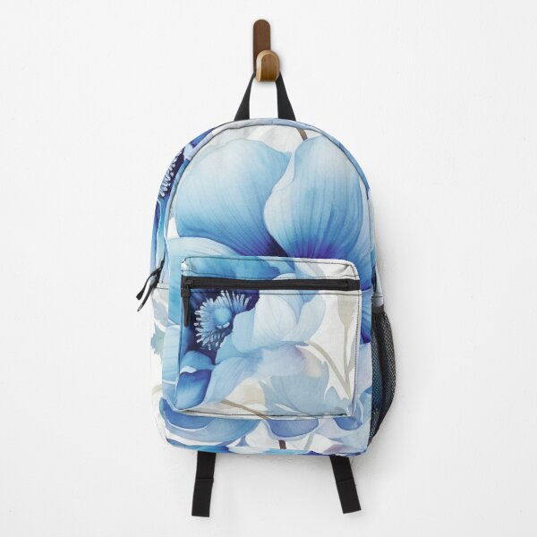 Item preview, Blue White Flower Pattern Spring Aesthetic Marguerite Blasingame Watercoloring Watercolor designed and sold by SMARTKIT DESIGNAGENCY.