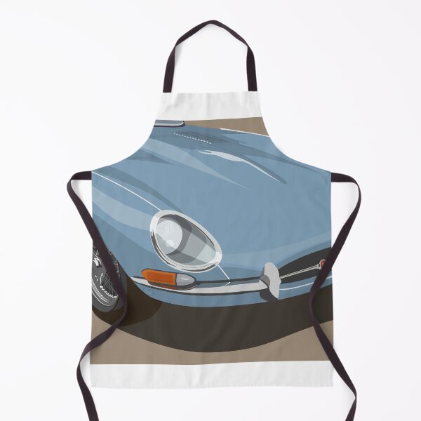Item preview, British Classic Sports Car Type E Blue designed and sold by Steve Kidd Art.