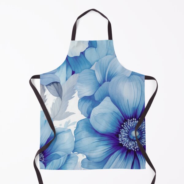 Item preview, Blue White Flower Pattern Spring Aesthetic Marguerite Blasingame Watercoloring Watercolor designed and sold by SMARTKIT  DESIGNAGENCY.