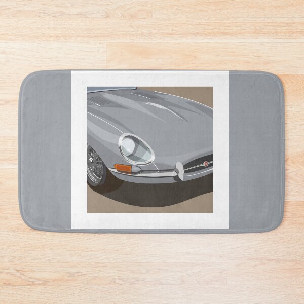 Item preview, Classic British Sports Car Type E Silver Grey designed and sold by Steve Kidd Art.