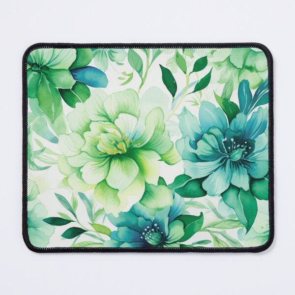 Item preview, Green White Flower Pattern Spring Aesthetic Marguerite Blasingame Watercoloring Watercolor designed and sold by SMARTKIT DESIGNAGENCY.