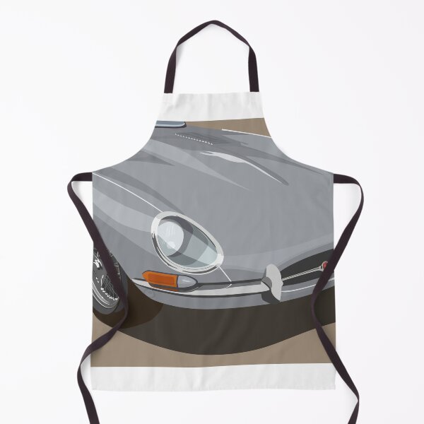 Item preview, Classic British Sports Car Type E Silver Grey designed and sold by Steve Kidd Art.