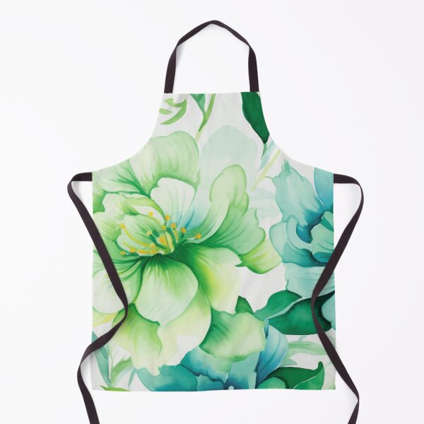 Item preview, Green White Flower Pattern Spring Aesthetic Marguerite Blasingame Watercoloring Watercolor designed and sold by SMARTKIT  DESIGNAGENCY.