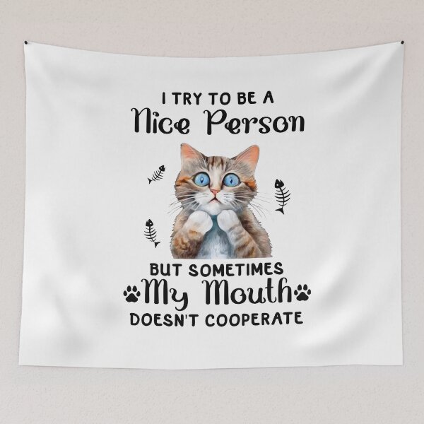 Item preview, I try to be a nice person designed and sold by AllYouNeed777.