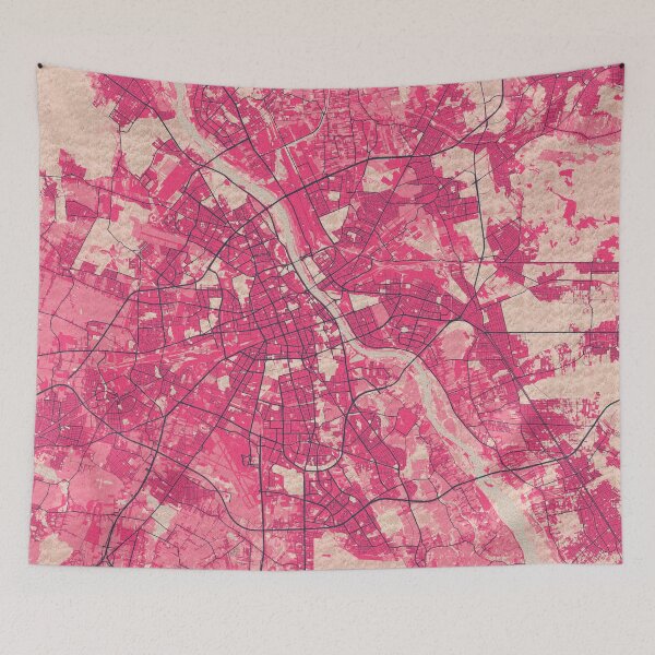 Item preview, Warsaw City Map of Poland - Blossom designed and sold by deMAP.