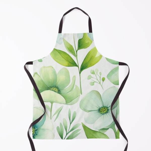 Item preview, Green White Flower Pattern Spring Aesthetic Marguerite Blasingame Watercoloring Watercolor designed and sold by SMARTKIT  DESIGNAGENCY.