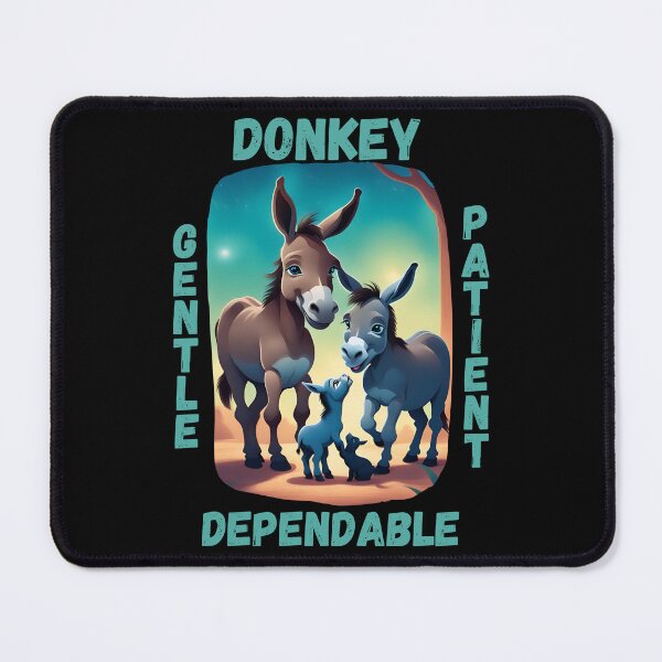 Item preview, Donkey family playing with kitten designed and sold by CeeLeeGifts.
