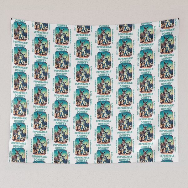 Item preview, Donkey family playing with kitten designed and sold by CeeLeeGifts.