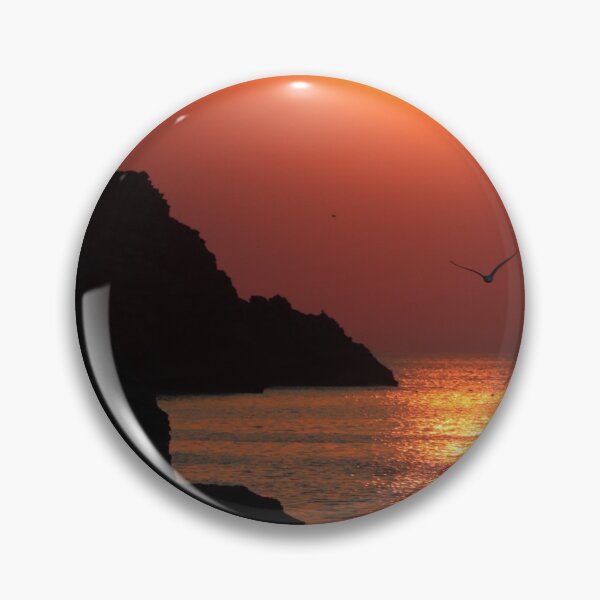 Item preview, Orange sunset over the ocean designed and sold by mathilde3333.