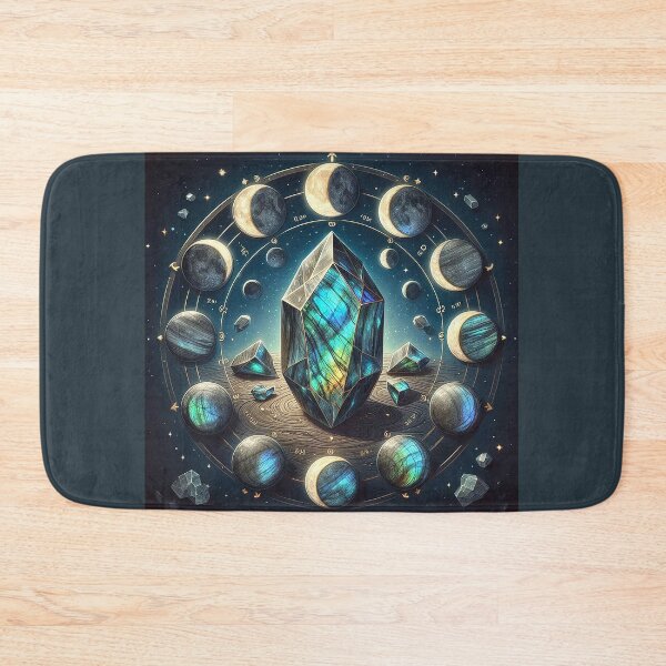 Item preview, Laboadite with Phases of the moon designed and sold by PickledjoArt.