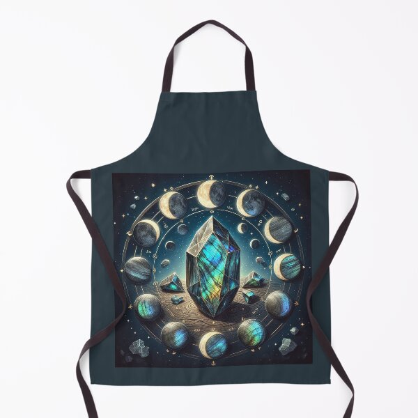 Item preview, Laboadite with Phases of the moon designed and sold by PickledjoArt.