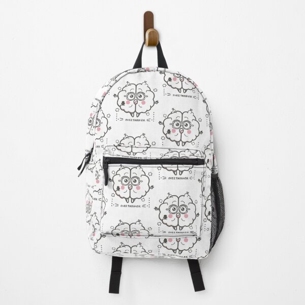 Item preview, Kawaii Brain: Professional Overthinker Cute Illustration Design designed and sold by HahaHandlesHub.