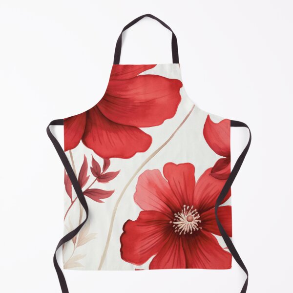 Item preview, Red White Flower Pattern Spring Aesthetic Marguerite Blasingame Watercoloring Watercolor designed and sold by SMARTKIT  DESIGNAGENCY.