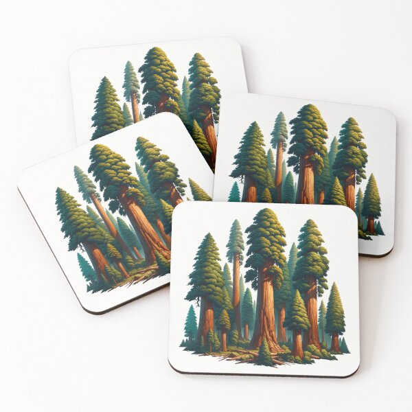 Item preview, Redwoods, detailed drawing style designed and sold by caroldarlene.