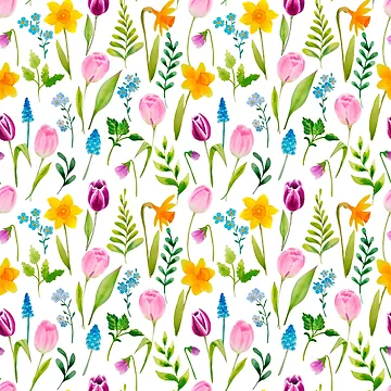 Artwork thumbnail, Delicate Spring Tulips by RabbitHeartArt