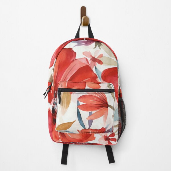 Item preview, Red White Flower Pattern Spring Aesthetic Marguerite Blasingame Watercoloring Watercolor designed and sold by SMARTKIT DESIGNAGENCY.