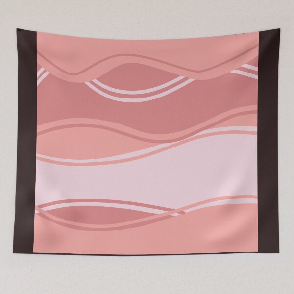 Item preview, abstract pink wave designed and sold by Pokomon.
