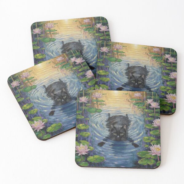 Item preview, cat monet designed and sold by SztuKarola.