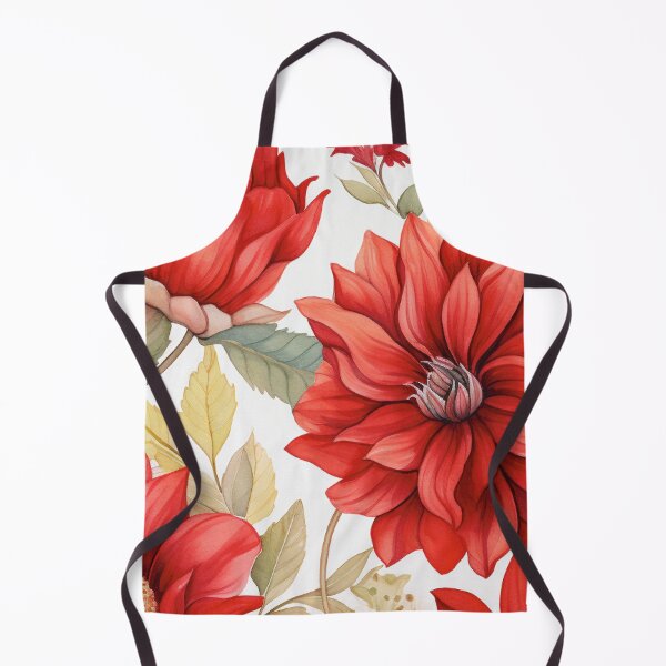 Item preview, Red White Flower Pattern Spring Aesthetic Marguerite Blasingame Watercoloring Watercolor designed and sold by SMARTKIT  DESIGNAGENCY.