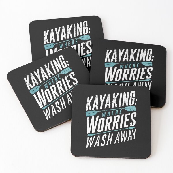 Item preview, Kayaking: Where Worries Wash Away Kayak Funny designed and sold by DomTeesHaven.