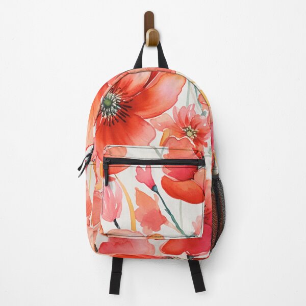 Item preview, Red White Flower Pattern Spring Aesthetic Marguerite Blasingame Watercoloring Watercolor designed and sold by SMARTKIT DESIGNAGENCY.