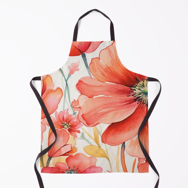 Item preview, Red White Flower Pattern Spring Aesthetic Marguerite Blasingame Watercoloring Watercolor designed and sold by SMARTKIT  DESIGNAGENCY.